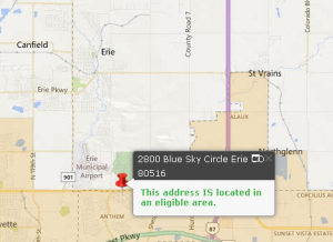 Erie, CO USDA eligible property